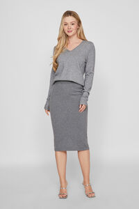 Vila Camisola malha gola em bico