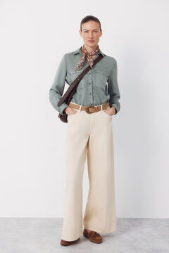 Cortefiel Camisa jeans tencel