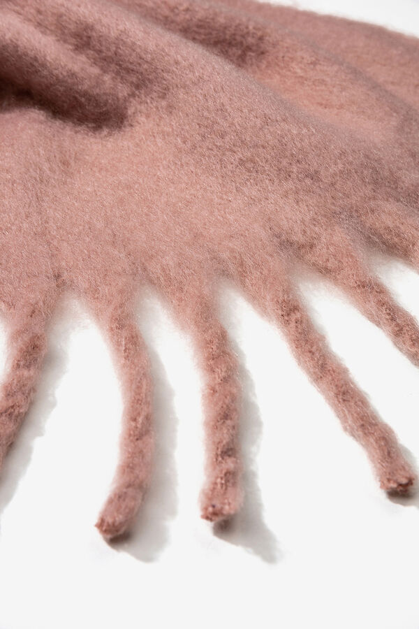 Vilanova Bufanda Cepillada con Flecos Rosa