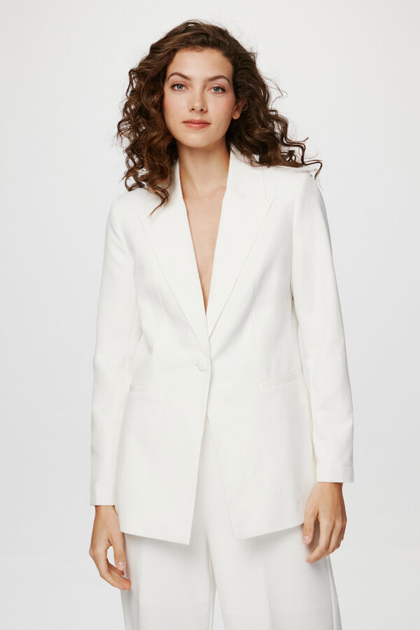 Vila Blazer solapa punta de lanza Blanco