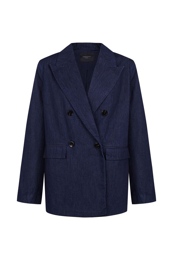 Cortefiel Blazer Denim sastre Azul