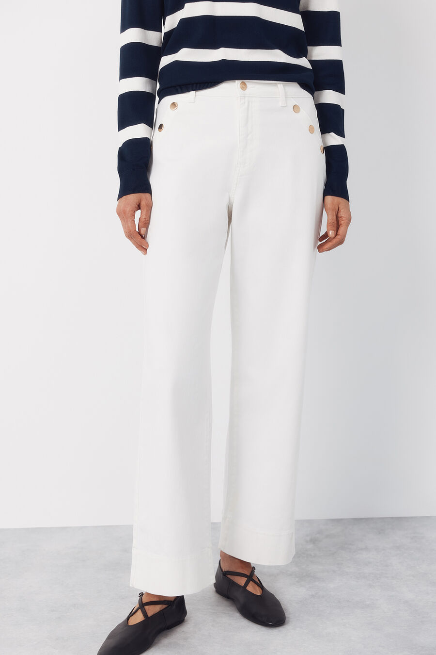 Jeans Palazzo botones