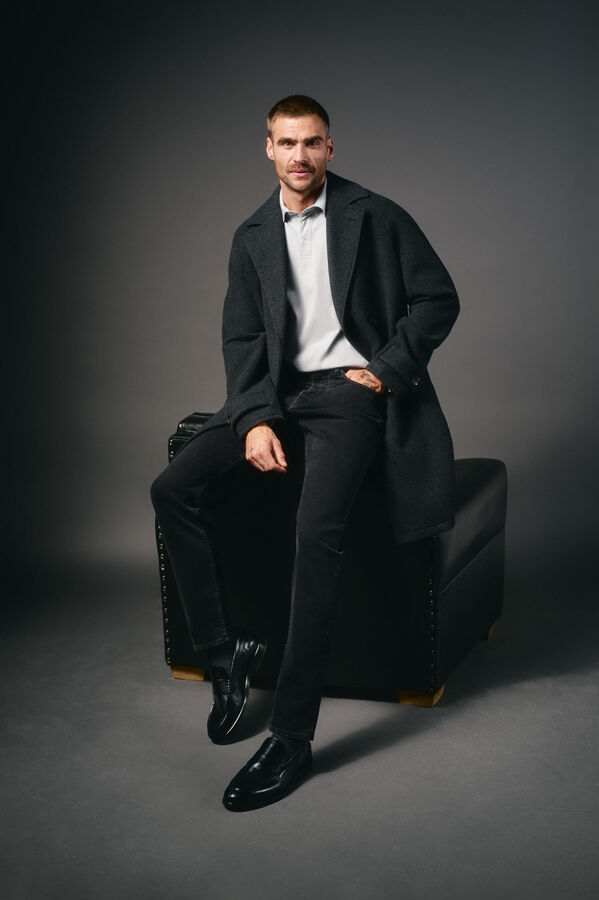 OOTO Long-handed polo Grey