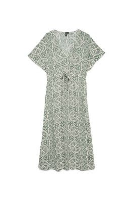 Vestido largo ajustable en la cintura