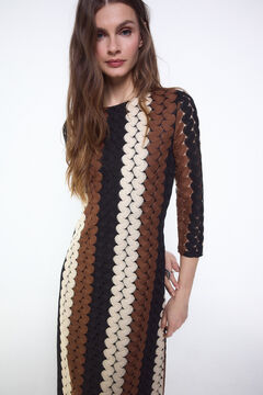 Slowlove Vestido estructura multicolor