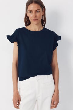 Cortefiel Camiseta b&aacute;sica volante