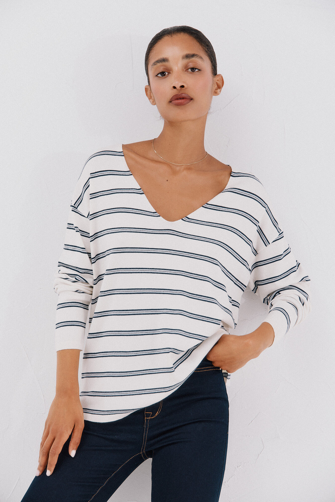 Cortefiel Jersey escote pico