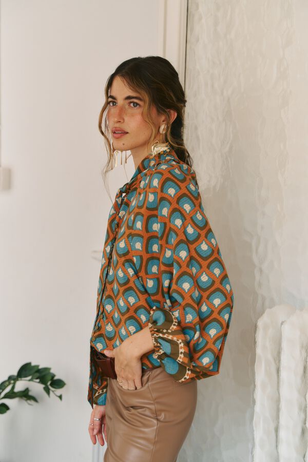 Jaase Blusa fluida Bianca Multicolorido