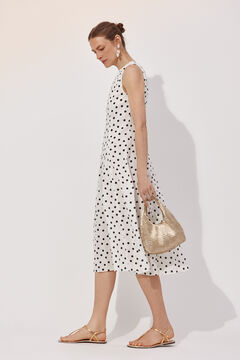 Cortefiel Vestido estampado lunares