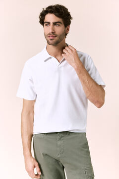 OOTO Polo piqu&eacute; gola em V