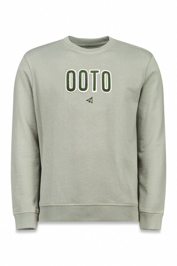 OOTO Sudadera logo bordado Kaki