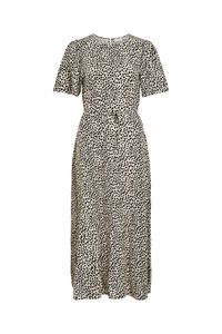 Vila Vestido midi estampado de viscosa