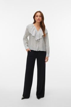 Vero Moda Blusa manga larga de mujer con volantes