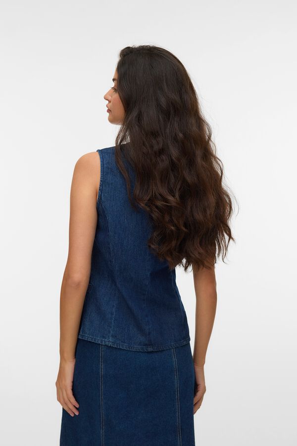 Vero Moda Chaleco denim Azul