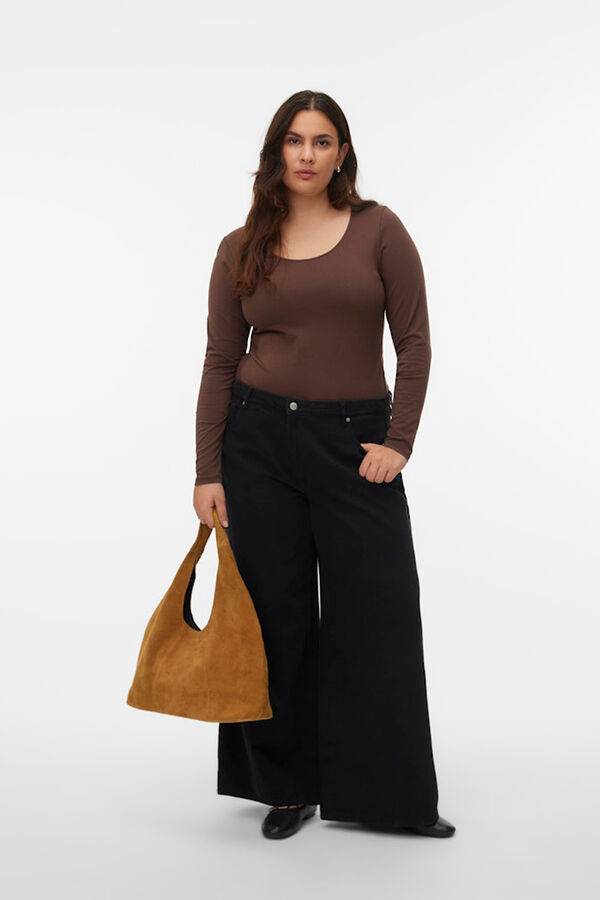 Vero Moda Curve Vaqueros anchos talla grande Negro