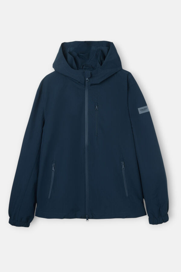 Silbon Chaqueta capucha cortavientos Azul marino