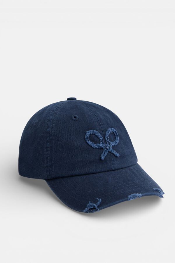 Silbon Gorra raqueta relieve Azul marino