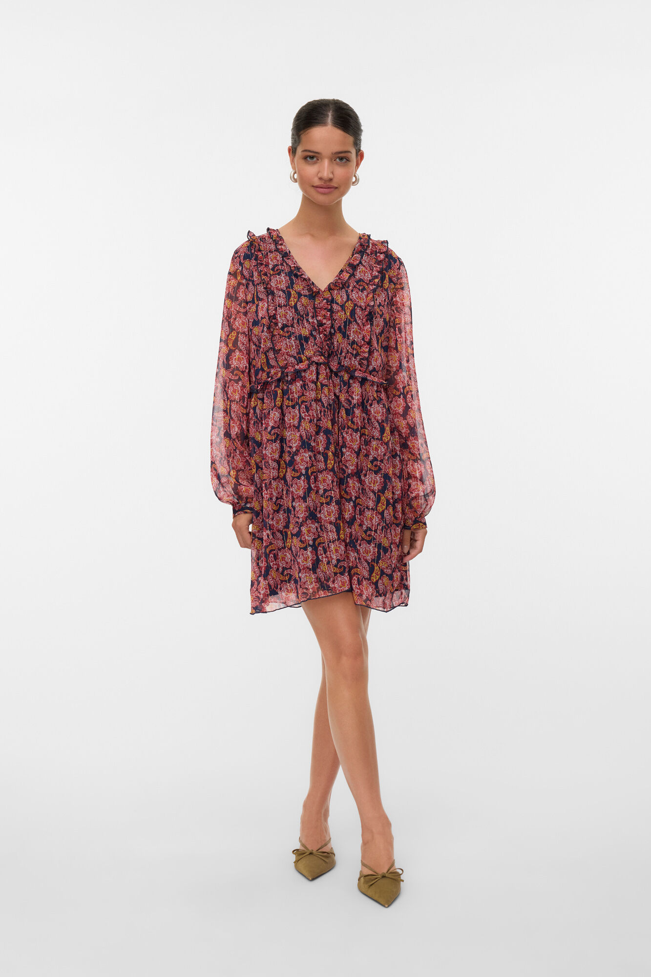 Vero Moda Vestido curto de chiffon 