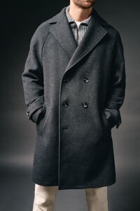 OOTO Sobretudo cruzado de l&atilde;