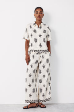 Cortefiel Camisa manga corta estampada