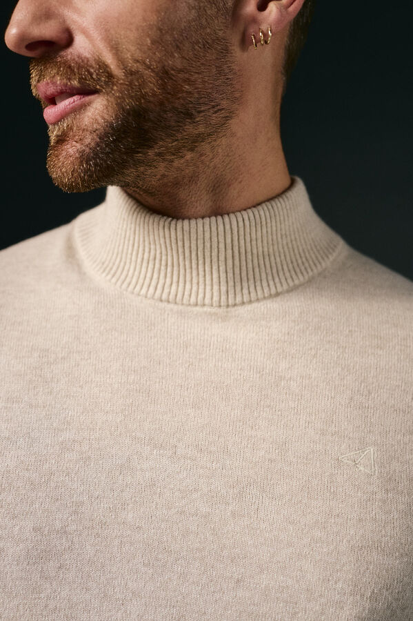 OOTO Jersey cuello perking Beige