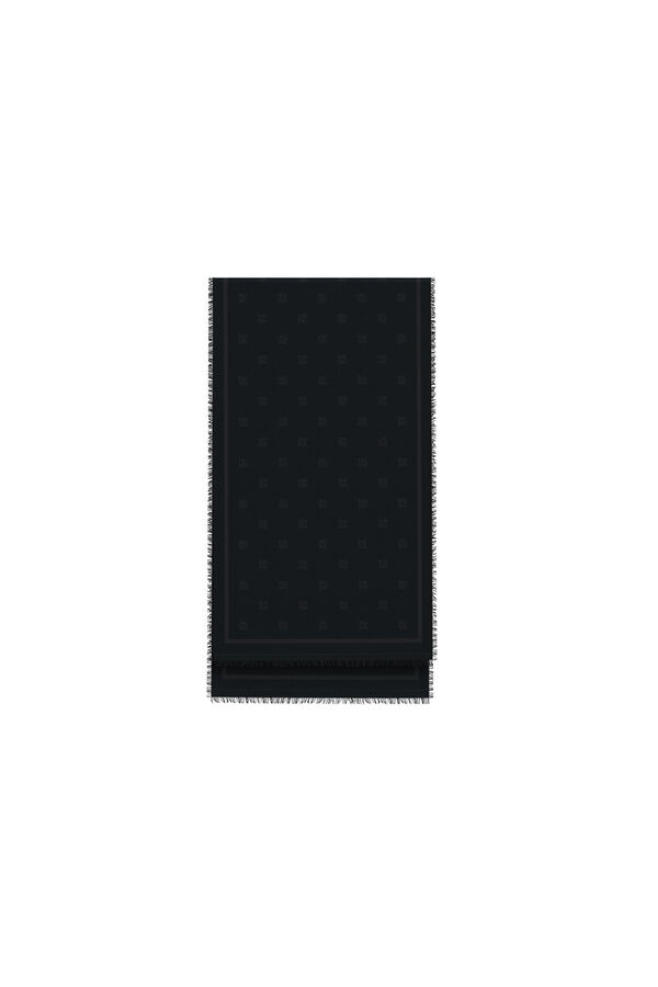 HUGO Bufanda logo Negro