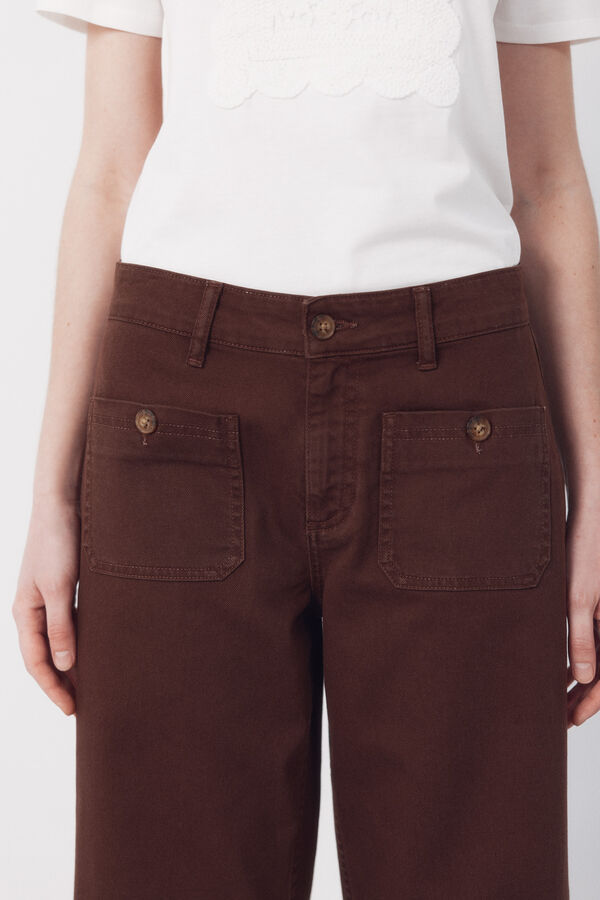 Cortefiel Navy pocket jeans Orange