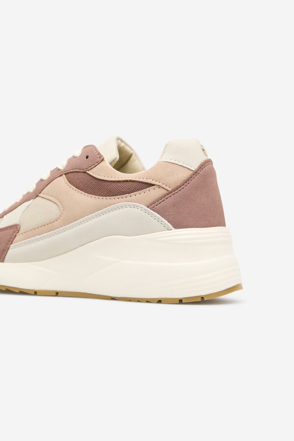 Cortefiel Zapatilla suela gruesa Rosa