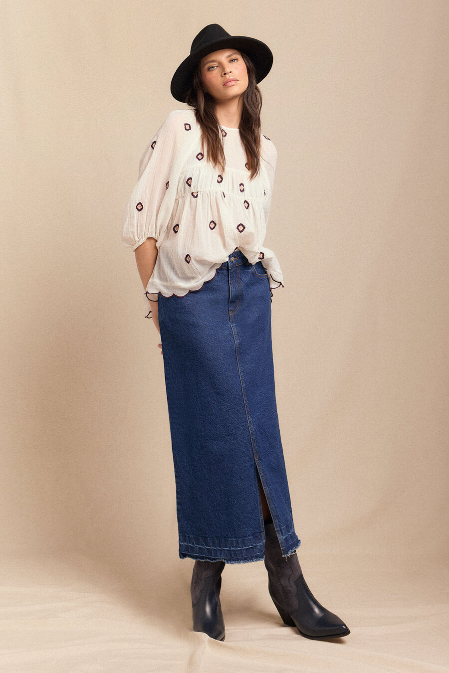 Falda Larga Vaquera