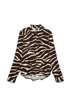 Vero Moda Curve Camisa estampada Castanho