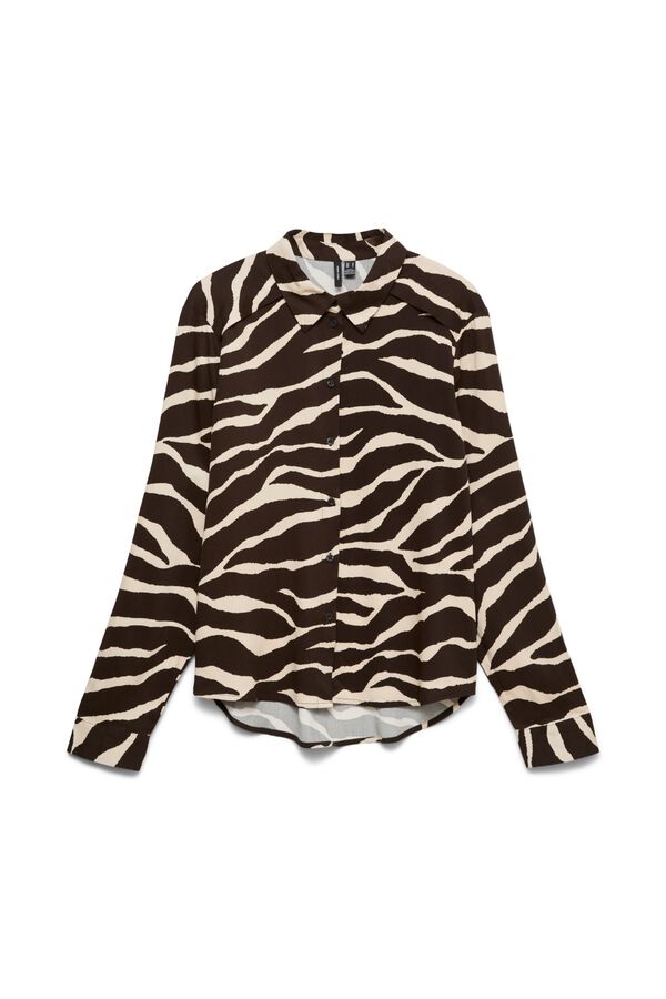 Vero Moda Curve Camisa estampada Castanho