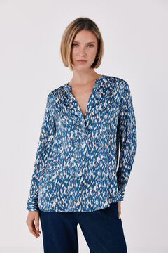 Cortefiel Blusa polera satinada