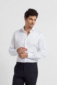 Silbon Camisa de vestir punho simples easy iron