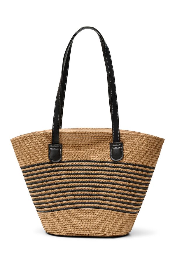 Vero Moda Capazo rafia Marr&oacute;n