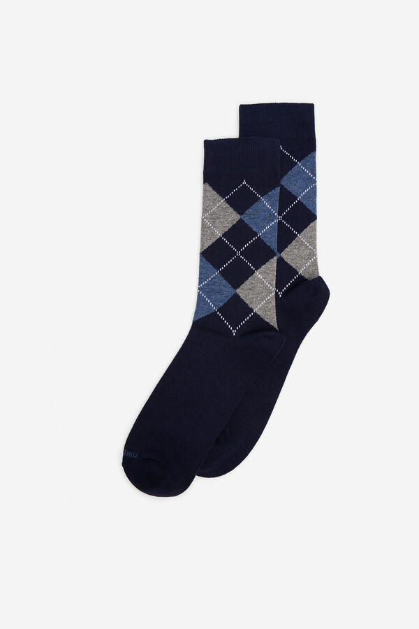Cortefiel Diamond socks Navy