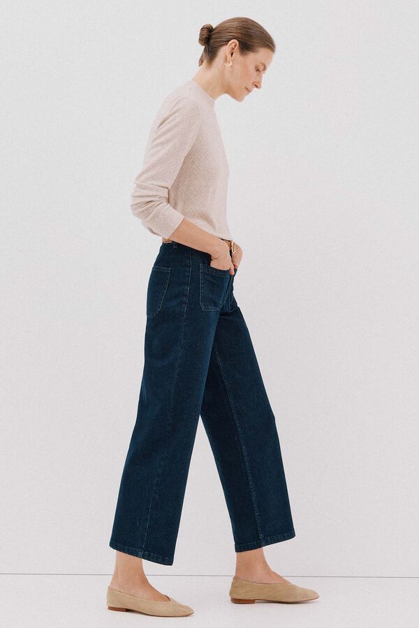 Cortefiel pantalones marine bolsillos Blue