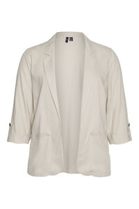 Vero Moda Curve Blazer de mujer abierta con solapa talla grande