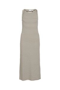Vila Vestido midi entallado em canelado