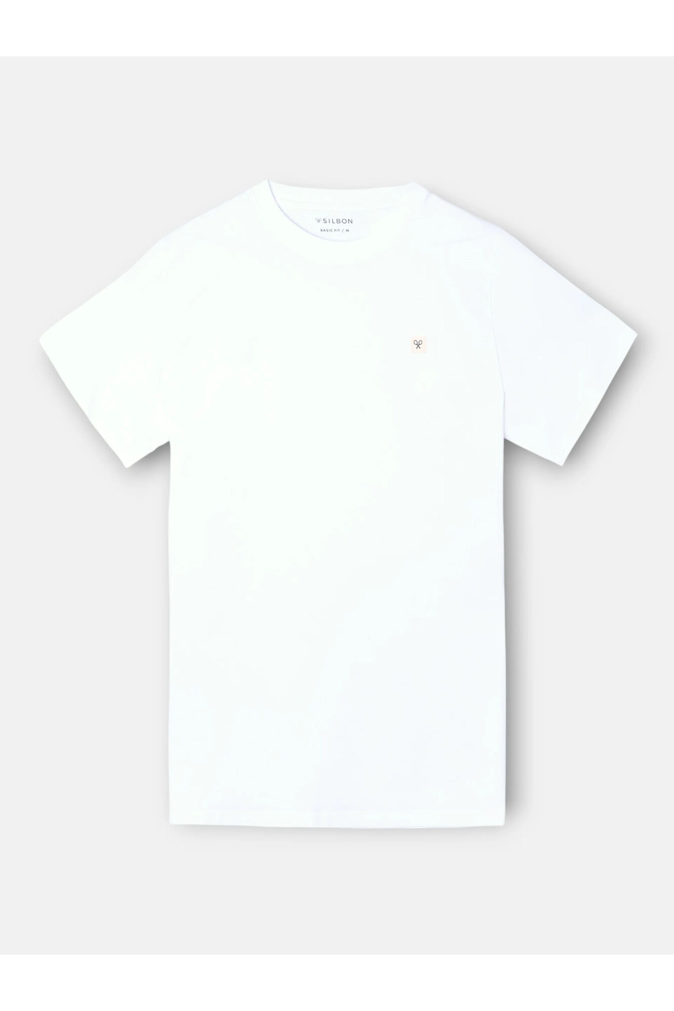 Silbon Camiseta lisa minilogo parche