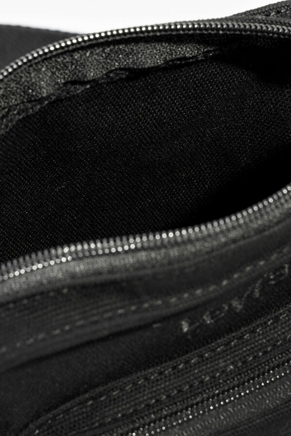Levi's Bolsa pequena de ombro com fecho-&eacute;clair Preto