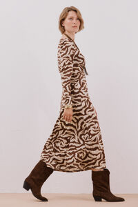 Cortefiel Vestido com peito franzido