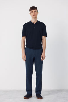 Cortefiel Jersey polo manga corta algod&oacute;n