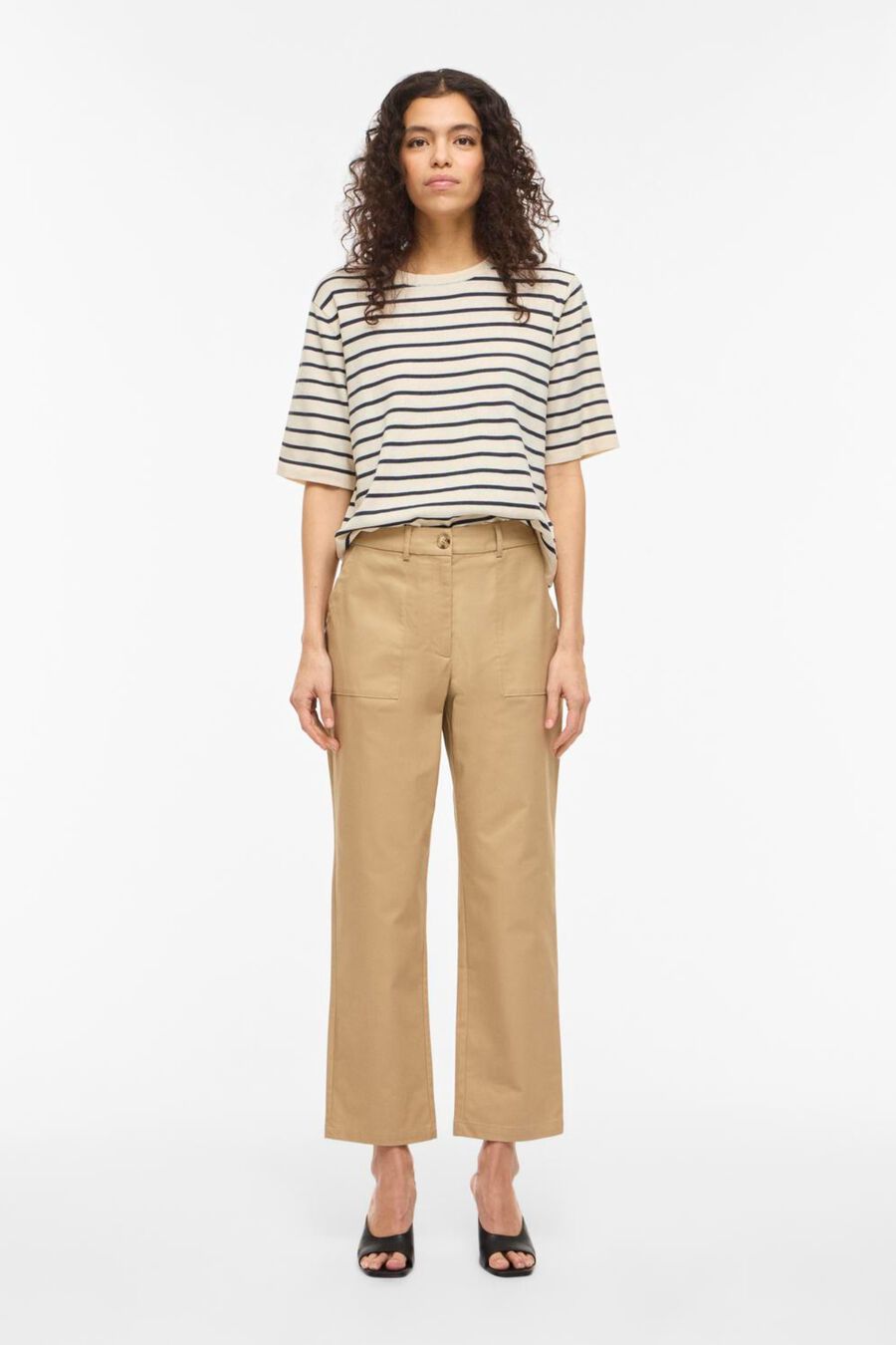 Top de punto con manga corta 2/4 de viscosa