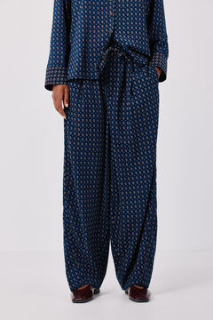 Cortefiel Pantal&oacute;n fluido estampado