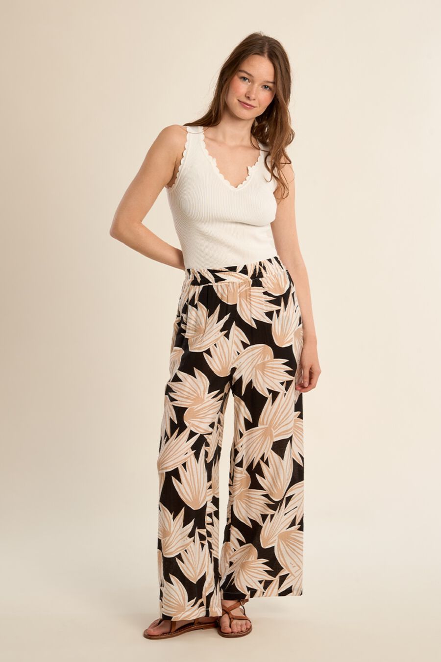 Pantalón de mujer largo con estampado