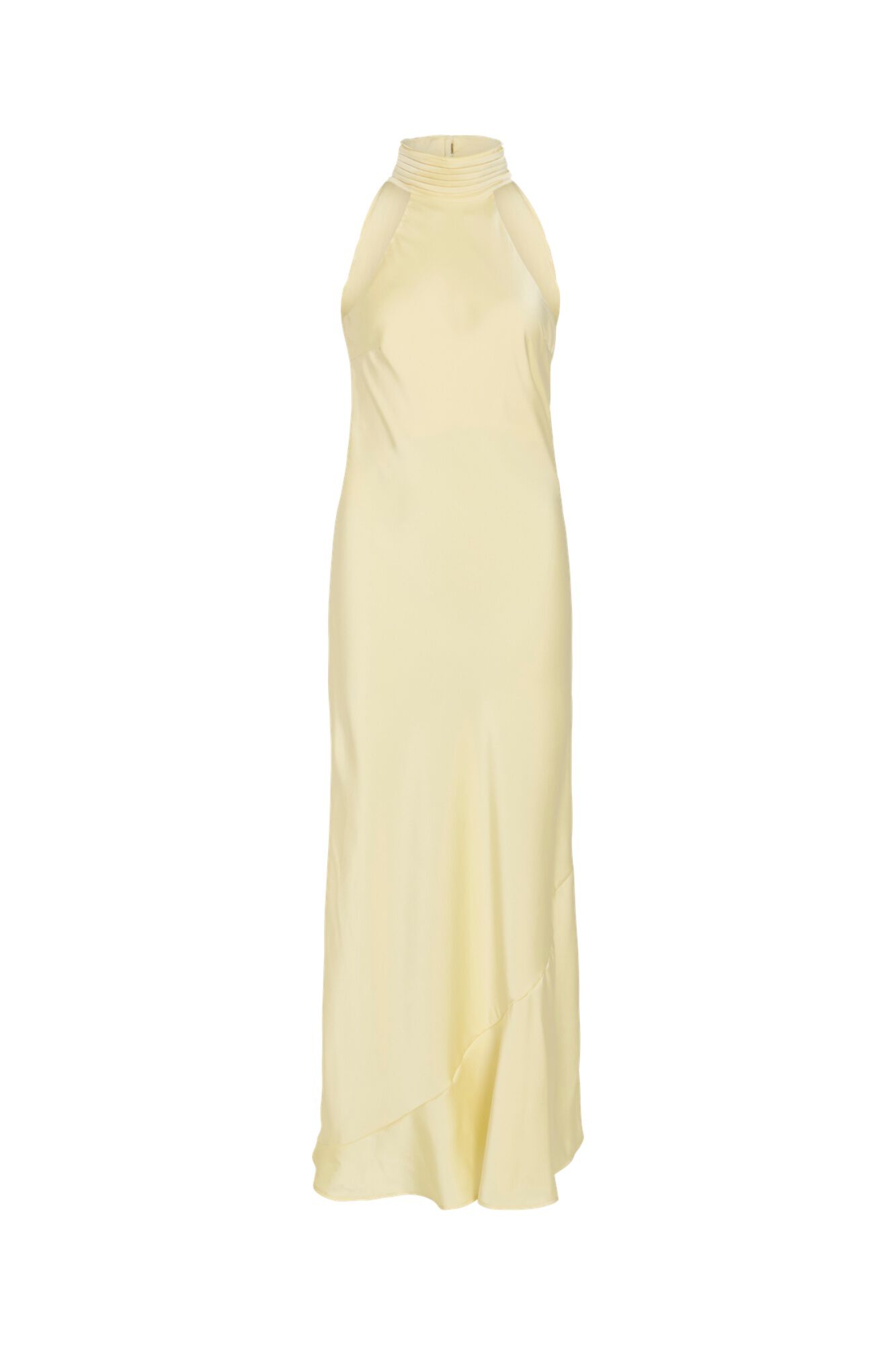 Vila Vestido comprido gola halter de festa
