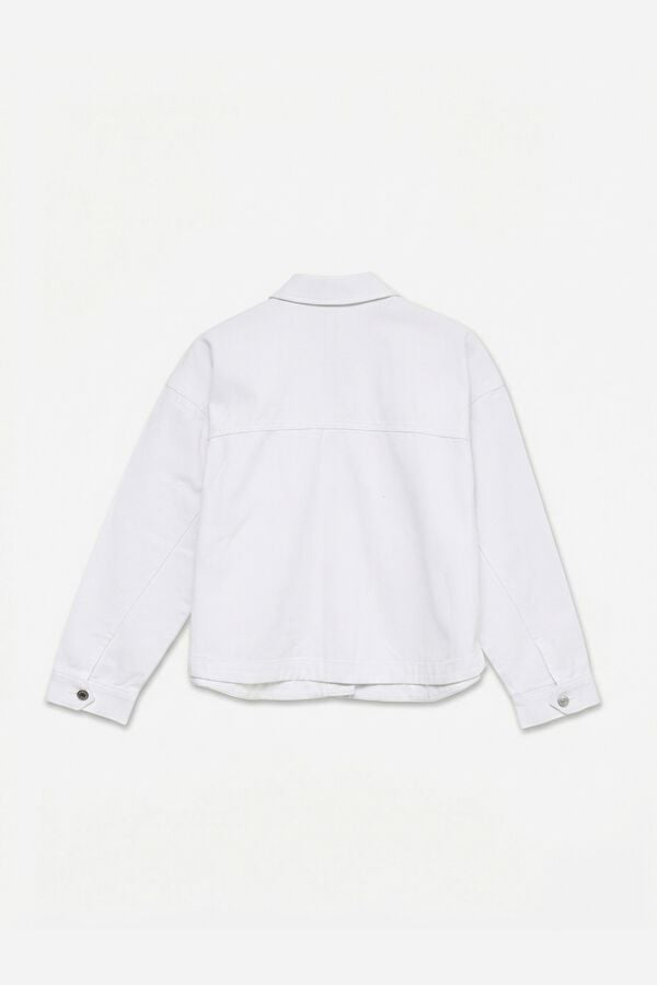 Vero Moda Cazadora vaquera de mujer corte recto Blanco