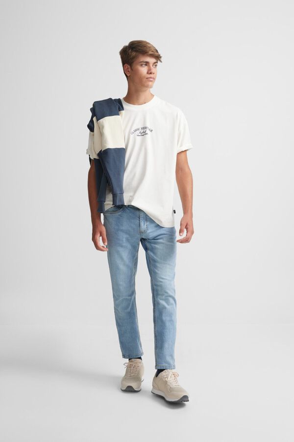 Silbon Camiseta cl&aacute;ssica de corte especial Tostado