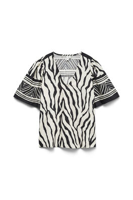 Top de manga corta talla grande