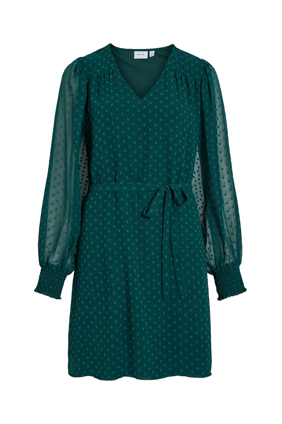 Vestido corto de plumeti